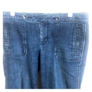 Ann Taylor Loft Modern Flare Jeans 6P denim Blue